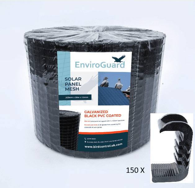 EnviroGuard Solar Panel Bird Guard Mesh Kit – 30m